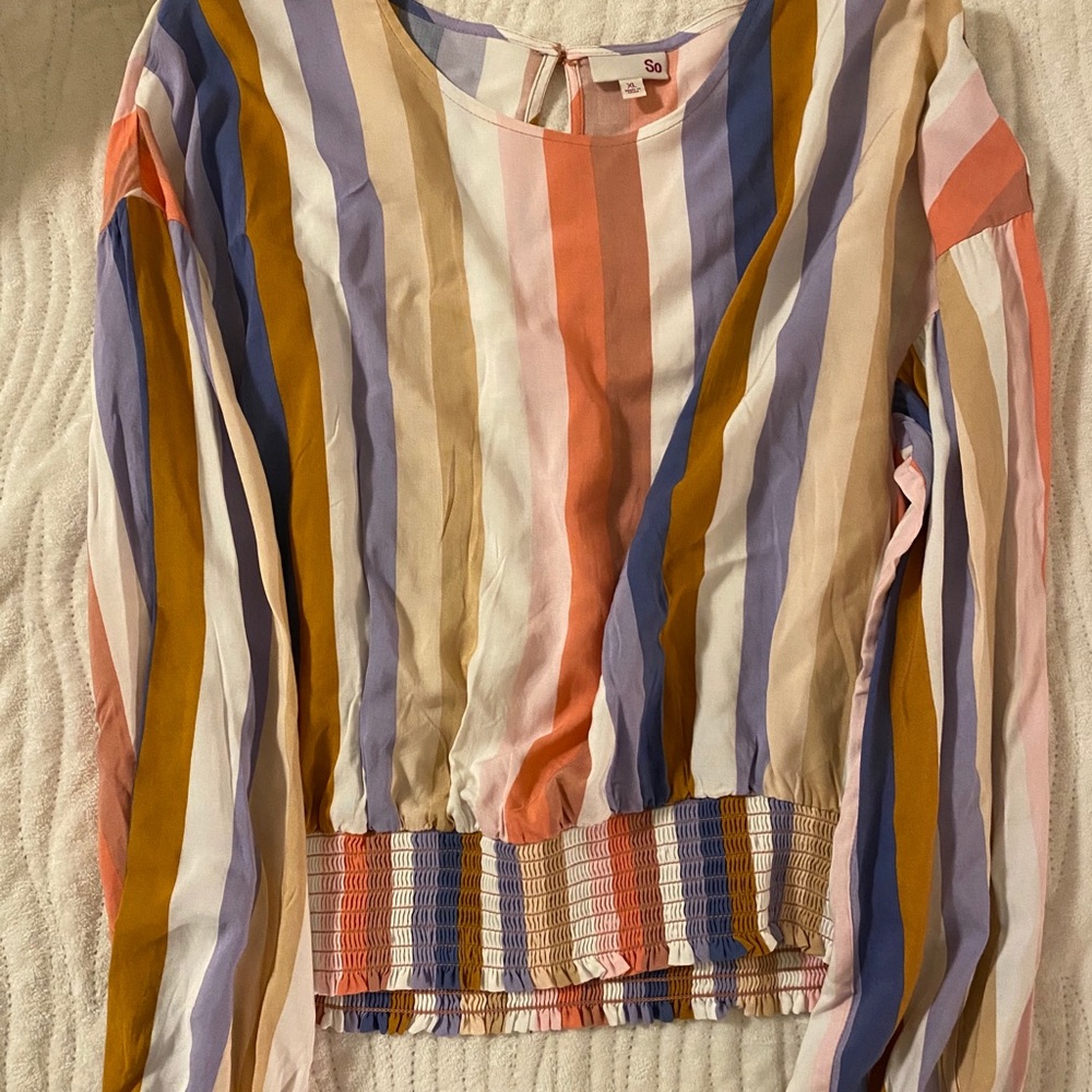 So striped shirt